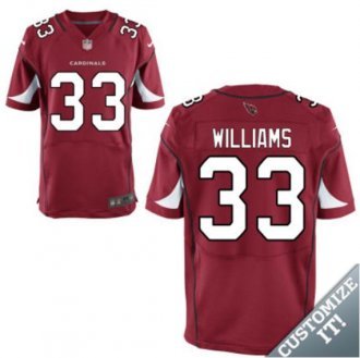 Nike Arizona Cardinals -33 Williams Jersey Red Elite Home Jersey