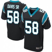Nike Carolina Panthers -58 Thomas Davis Sr Black Team Color Stitched NFL Elite Jersey Nike Carolina Panthers -58 Thomas Davis Sr Black Team Color Stitched NFL Elite Jersey