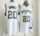 New Revolution 30 San Antonio Spurs -20 Manu Ginobili White Stitched NBA Jersey