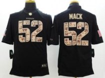 Nike Oakland Raiders -52 Khalil Mack Black NFL Limited Salute to Service Jersey Nike Oakland Raiders -52 Khalil Mack Black NFL Limited Salute to Service Jersey