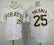 Pittsburgh Pirates #25 Gregory Polanco White Cool Base Stitched MLB Jersey