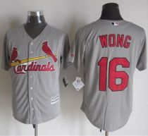 St Louis Cardinals #16 Kolten Wong Grey New Cool Base Stitched MLB Jersey St Louis Cardinals #16 Kolten Wong Grey New Cool Base Stitched MLB Jersey
