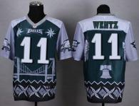 Nike Eagles -11 Carson Wentz Midnight Green Stitched NFL Elite Noble Fashion Jersey