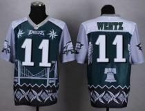 Nike Eagles -11 Carson Wentz Midnight Green Stitched NFL Elite Noble Fashion Jersey Nike Eagles -11 Carson Wentz Midnight Green Stitched NFL Elite Noble Fashion Jersey