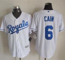 Kansas City Royals -6 Lorenzo Cain White New Cool Base Stitched MLB Jersey Kansas City Royals -6 Lorenzo Cain White New Cool Base Stitched MLB Jersey