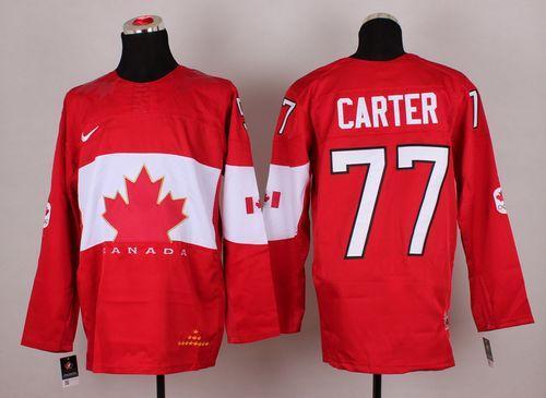Olympic 2014 CA 77 Jeff Carter Red Stitched NHL Jersey