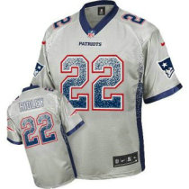 Nike Patriots -22 Stevan Ridley Grey Stitched NFL Elite Drift Fashion Jersey Nike Patriots -22 Stevan Ridley Grey Stitched NFL Elite Drift Fashion Jersey