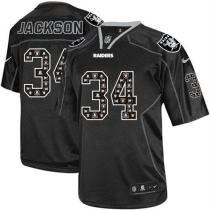 Nike Oakland Raiders #34 Bo Jackson New Lights Out Black Men's Stitched NFL Elite Jersey Nike Oakland Raiders #34 Bo Jackson New Lights Out Black Men's Stitched NFL Elite Jersey