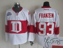 Autographed Detroit Red Wings -93 Johan Franzen White Winter Classic Stitched NHL Jersey Autographed Detroit Red Wings -93 Johan Franzen White Winter Classic Stitched NHL Jersey