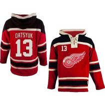Detroit Red Wings -13 Pavel Datsyuk Red Sawyer Hooded Sweatshirt Stitched NHL Jersey Detroit Red Wings -13 Pavel Datsyuk Red Sawyer Hooded Sweatshirt Stitched NHL Jersey