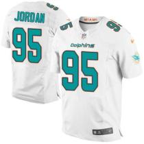 Nike Miami Dolphins #95 Dion Jordan White Men's Stitched NFL New Elite Jersey Nike Miami Dolphins #95 Dion Jordan White Men's Stitched NFL New Elite Jersey