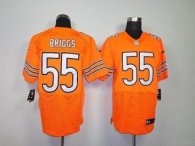 Nike Bears -55 Lance Briggs Orange Alternate Stitched NFL Elite Jersey