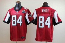 Nike Falcons 84 Roddy White Red Team Color With Hall of Fame 50th Patch Stitched NFL Elite Jersey Nike Falcons 84 Roddy White Red Team Color With Hall of Fame 50th Patch Stitched NFL Elite Jersey