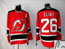 Autographed New Jersey Devils -26 Patrik Elias Stitched Red NHL Jersey Autographed New Jersey Devils -26 Patrik Elias Stitched Red NHL Jersey