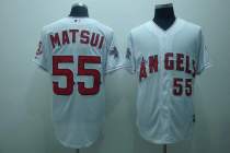 Los Angeles Angels of Anaheim -55 Hideki Matsui Stitched White Cool Base MLB Jersey Los Angeles Angels of Anaheim -55 Hideki Matsui Stitched White Cool Base MLB Jersey