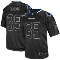 Nike Dallas Cowboys #39 Brandon Carr Lights Out Black Men's Stitched NFL Elite Jersey