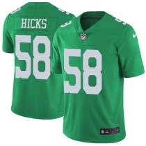 Nike Eagles -58 Jordan Hicks Green Stitched NFL Limited Rush Jersey Nike Eagles -58 Jordan Hicks Green Stitched NFL Limited Rush Jersey
