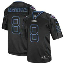 Nike Tennessee Titans -8 Marcus Mariota Lights Out Black Stitched NFL Elite Jersey Nike Tennessee Titans -8 Marcus Mariota Lights Out Black Stitched NFL Elite Jersey