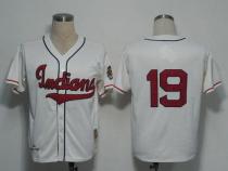 Mitchell And Ness 1948 Cleveland Indians -19 Bob Feller Cream Stitched Throwback MLB Jersey Mitchell And Ness 1948 Cleveland Indians -19 Bob Feller Cream Stitched Throwback MLB Jersey