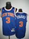 New York Knicks -3 John Starks Blue Throwback Stitched NBA Jersey