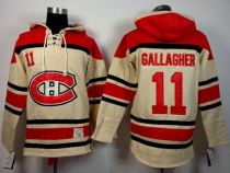 Montreal Canadiens -11 Brendan Gallagher Cream Sawyer Hooded Sweatshirt Stitched NHL Jersey Montreal Canadiens -11 Brendan Gallagher Cream Sawyer Hooded Sweatshirt Stitched NHL Jersey