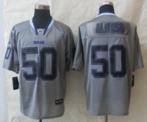 New Nike Buffalo Bills 50 Alonso Lights Out Grey Elite Jerseys New Nike Buffalo Bills 50 Alonso Lights Out Grey Elite Jerseys