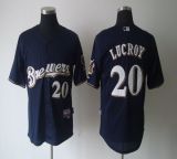 Milwaukee Brewers -20 Jonathan Lucroy Blue Cool Base Stitched MLB Jersey