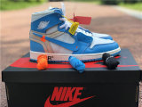 Authentic Off White x Air Jordan 1 UNC GS