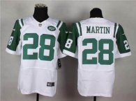 Nike Jets -28 Curtis Martin White NFL Elite Jersey