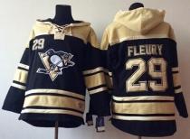 Pittsburgh Penguins -29 Andre Fleury Black Sawyer Hooded Sweatshirt Stitched NHL Jersey Pittsburgh Penguins -29 Andre Fleury Black Sawyer Hooded Sweatshirt Stitched NHL Jersey