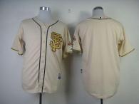 San Francisco Giants Blank Cream Gold No Stitched MLB Jersey