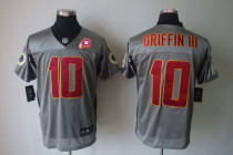 Nike Washington Redskins -10 Robert Griffin III Grey Shadow With 80TH Patch Men's Stitched NFL Elite Nike Washington Redskins -10 Robert Griffin III Grey Shadow With 80TH Patch Men's Stitched NFL Elite