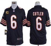 Nike Bears -6 Jay Cutler Navy Blue Team Color With C Patch Stitched NFL Game Jersey Nike Bears -6 Jay Cutler Navy Blue Team Color With C Patch Stitched NFL Game Jersey
