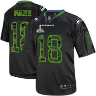 Seattle Seahawks Super Bowl XLVIII #18 Men's Sidney Rice Elite Black Camo Fashion Jersey