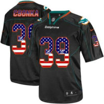 Nike Miami Dolphins -39 Larry Csonka Black Stitched NFL Elite USA Flag Fashion Jersey Nike Miami Dolphins -39 Larry Csonka Black Stitched NFL Elite USA Flag Fashion Jersey