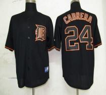 Detroit Tigers #24 Miguel Cabrera Black Fashion Stitched MLB Jersey Detroit Tigers #24 Miguel Cabrera Black Fashion Stitched MLB Jersey