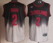Cleveland Cavaliers -2 Kyrie Irving Black Grey Fadeaway Fashion Stitched NBA Jersey Cleveland Cavaliers -2 Kyrie Irving Black Grey Fadeaway Fashion Stitched NBA Jersey