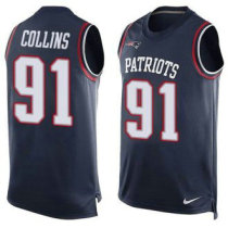 Nike New England Patriots -91 Jamie Collins Navy Blue Team Color Stitched NFL Limited Tank Top Jerse Nike New England Patriots -91 Jamie Collins Navy Blue Team Color Stitched NFL Limited Tank Top Jerse