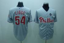 Philadelphia Phillies #54 Brad Lidge Stitched Grey MLB Jersey Philadelphia Phillies #54 Brad Lidge Stitched Grey MLB Jersey