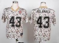 Nike Pittsburgh Steelers #43 Troy Polamalu Camo Men's Stitched NFL Elite USMC Jersey