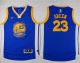 Golden State Warriors #23 Draymond Green Blue Stitched Youth NBA Jersey