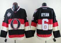 Ottawa Senators -6 Bobby Ryan Black 2014 Heritage Classic Third Stitched NHL Jersey Ottawa Senators -6 Bobby Ryan Black 2014 Heritage Classic Third Stitched NHL Jersey