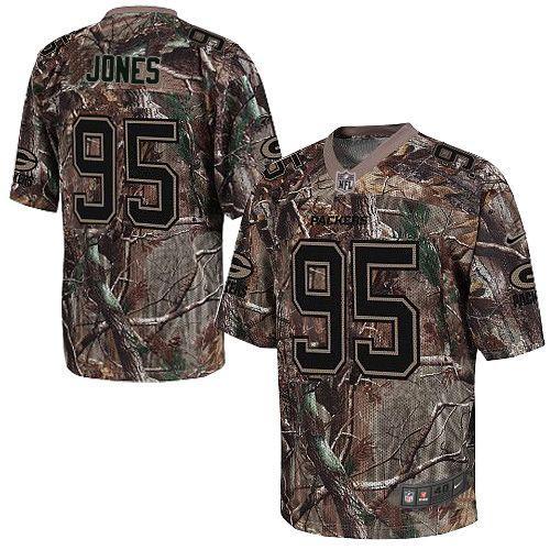 Nike Green Bay Packers #95 Datone Jones Camo Men's Stitched NFL Realtree Elite Jersey
