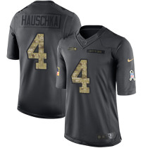 Seattle Seahawks -4 Steven Hauschka Nike Anthracite 2016 Salute to Service Jersey Seattle Seahawks -4 Steven Hauschka Nike Anthracite 2016 Salute to Service Jersey