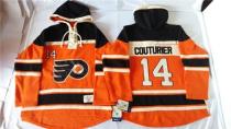 Philadelphia Flyers -14 Sean Couturier Orange Sawyer Hooded Sweatshirt Stitched NHL Jersey Philadelphia Flyers -14 Sean Couturier Orange Sawyer Hooded Sweatshirt Stitched NHL Jersey