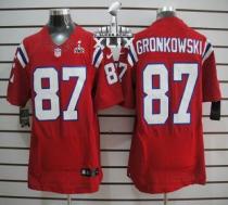 Nike New England Patriots -87 Rob Gronkowski Red Alternate Super Bowl XLIX Mens Stitched NFL Elite J