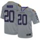 Nike Ravens -20 Ed Reed Lights Out Grey Stitched NFL Elite Jersey