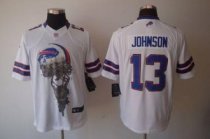 Nike Bills -13 Steve Johnson White Stitched NFL Helmet Tri-Blend Limited Jersey Nike Bills -13 Steve Johnson White Stitched NFL Helmet Tri-Blend Limited Jersey