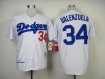 Mitchell And Ness 1955 Los Angeles Dodgers -34 Fernando Valenzuela White Throwback Stitched MLB Jers Mitchell And Ness 1955 Los Angeles Dodgers -34 Fernando Valenzuela White Throwback Stitched MLB Jers