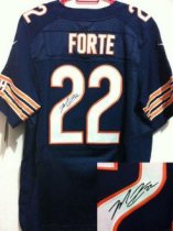 Nike Bears -22 Matt Forte Navy Blue Team Color Stitched NFL Elite Autographed Jersey Nike Bears -22 Matt Forte Navy Blue Team Color Stitched NFL Elite Autographed Jersey
